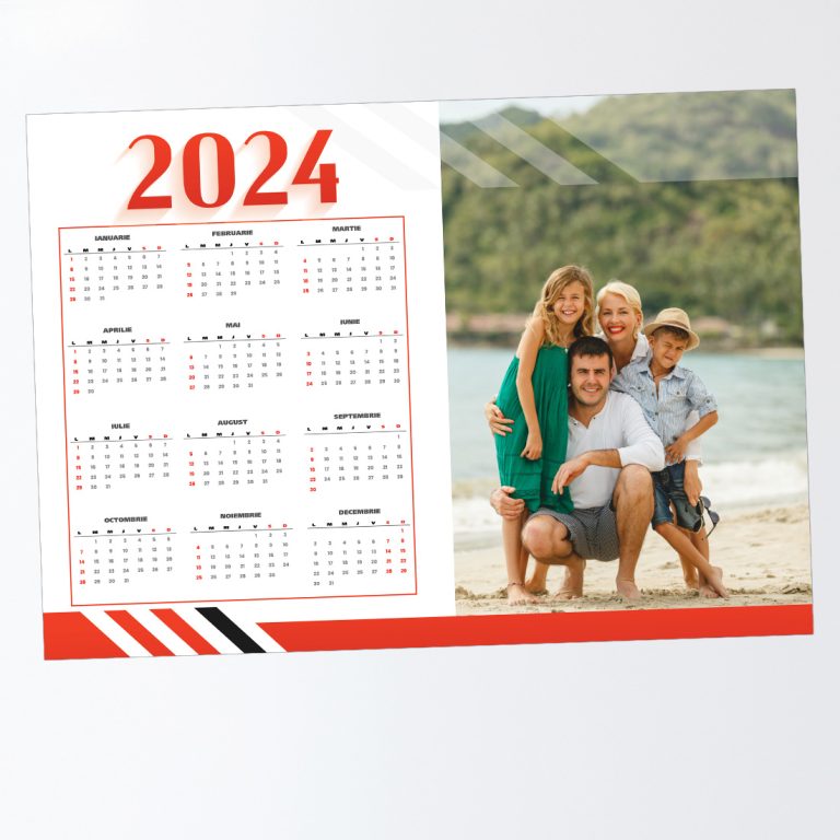 Calendar 2024 Magnetic Personalizat cu o poză, calendar 2024, calendar de birou, calendar cu poza