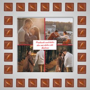 Ciocolată Personalizată Valentine’s Day cu 4 Fotografii