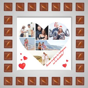 Ciocolată Personalizată Valentine’s Day cu 6 Fotografii
